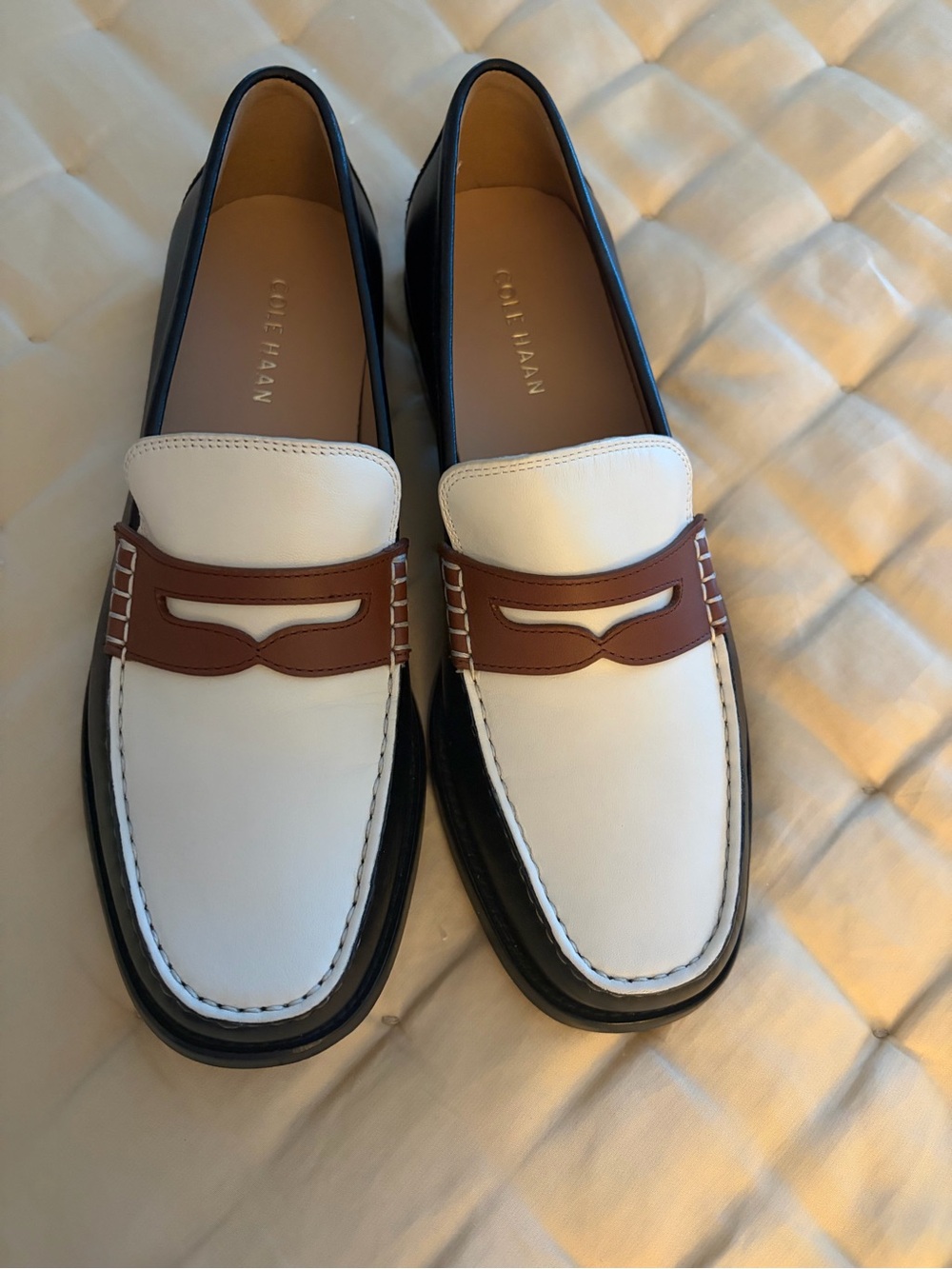 Cole Haan real leather penny loafers & Box